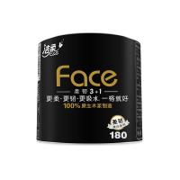 洁柔（C&S） BJ095-23E 有芯 黑Face 加厚 4层 180克*23卷 （单位：箱）
