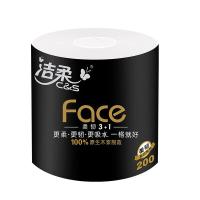 洁柔（C&S） 有芯 黑Face 加厚 4层 200克*27卷 （单位：箱）