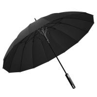 美度（MAYDU） M1615 16骨长柄雨伞 63.5cm*16k/115cm（单位：把）黑色