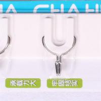 茶花（CHAHUA） 0769 六组五金U型挂钩 39*6.2*2.2cm 白色 (单位:个)