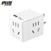 雷摄（LEISE） CC-Q02 1转3魔方插座 3孔位 55*43*43mm 2500W（单位：个）白色