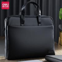 得力（deli） BG102-09 提包 385*285*50mm 加厚 （单位:个） 黑色