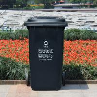 科力邦 KB1040 干湿分类垃圾桶 50L 黑色 (单位:个)