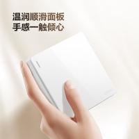 公牛（BULL）  G59K112 明装开关面板 一位双控带荧光开关（单位：个）白色