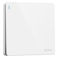 公牛（BULL） G12K111 暗装开关面板 一位单极带荧光16A（单位：个）象牙白