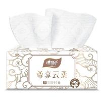 心相印（Mind Act Upon Mind）  DT90  云柔立体压花软包抽纸  三层 90抽/包 3包/提 8提/箱  （单位：提）