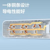 得力（deli）LX224S（1.8）PE袋装大功率插座 插排 2组+3孔 1.8米（单位：个）