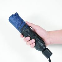 有福有派 YF-895525 三折晴雨黑胶伞 74*109cm（单位：把）蓝色