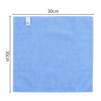 茶花（CHAHUA）超细纤维去油污百洁布 洗碗布 洗洁巾 4片/包 30*30cm（单位：包）浅蓝+米黄+藕粉+浅粉