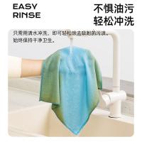 茶花（CHAHUA）超细纤维去油污百洁布 洗碗布 洗洁巾 4片/包 30*30cm（单位：包）浅蓝+米黄+藕粉+浅粉