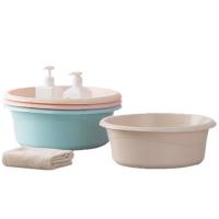 茶花（CHAHUA） 塑料盆中号洗脸盆 30*11.4cm（单位：个）颜色随机发货