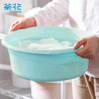 茶花（CHAHUA） 塑料盆中号洗脸盆 30*11.4cm（单位：个）颜色随机发货