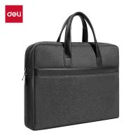 得力（deli） 加宽商务 公文包手提包 380*285*75mm 灰色（单位：个）