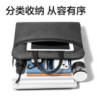 得力（deli） 加宽商务 公文包手提包 380*285*75mm 灰色（单位：个）