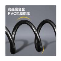 得力（deli） 钥匙机械锁 DL508001 12±0.5(含皮套)*1200mm (单位:个) 黑色