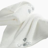洁丽雅（grace）8642 防螨毛巾2条装 80*36cm*2 （单位：条）白色