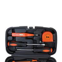 艾逸瑶选 GJ-8004-15 普斯堡15件精品家用工具套装 260mm*155mm*70mm(单位：套) 工具箱*1+美工刀*1+螺丝刀*2+内六角扳手*8+卷尺2M*1+数显电笔*1+尖嘴钳*1