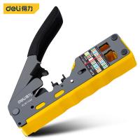 得力（deli） DL381768T 台式网络钳 140mm（单位：把) 黄黑