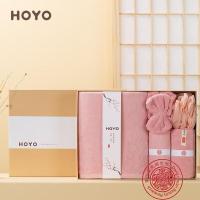 厚祐（HOYO） 7247 素颜毛巾五件套礼盒 芦荟毛巾*1+芦荟浴巾*1+干发帽*1+浴球*1 +束发带*1 (单位:盒) 颜色随机