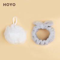 厚祐（HOYO） 7247 素颜毛巾五件套礼盒 芦荟毛巾*1+芦荟浴巾*1+干发帽*1+浴球*1 +束发带*1 (单位:盒) 颜色随机