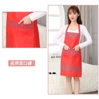 璞莉丝 PLSW002 桃皮绒格子围裙 60*70cm （单位：条） 红色