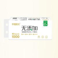 幸福阳光 K1LD83TD 无添加系列无芯卷纸 4层 12卷/提 153mm*110mm （单位：提）白色