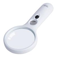 得力（deli）  9099 放大镜 LED灯2.5倍高清 双镜片 Ф70mm/Ф22mm（单位：个） 白色