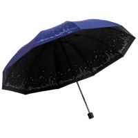 天堂31157E双人三折十骨全钢晴雨伞（单位：把）深邃蓝