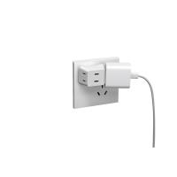 德力西电气（DELIXI ELECTRIC） 迷你一转三插座 3位两极无开关 CD98Z-B3Zmini3 48.1*32.2*.7mm (单位:个) 白色