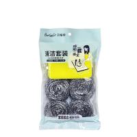 贝格帝  BGD-QJ7006 厨房清洁五件套  钢丝球4粒+海绵擦1个 （单位：套）