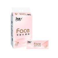 洁柔（C&S） 纸面巾 自然无香 TR056501A 195*123mm*100抽*4包 (单位:提)