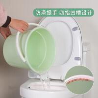茶花（CHAHUA）大号家用手提塑料桶 12.2L（单位：个）颜色随机