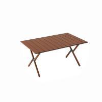 沃特曼 75061 户外折叠桌蛋卷桌 中号 70*25*20cm(单位：张) 胡桃木色