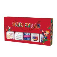 大嘴猴（Paul Frank） 五件套 悦家礼盒 净霸厨房油污剂*500ml、香氛浴室清洁剂*500ml、地面清洁液*500ml、洗衣机清洁除菌液*500ml、管道疏通剂*500ml (单位:盒)
