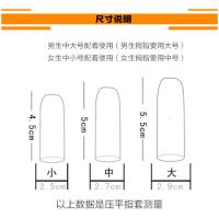 鸣固 乳胶手指套 清洁手套 M码100个装 透明色（单位：组）