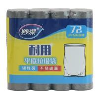 妙洁（MIAOJIE） 耐用平底垃圾袋 MBGRLC4（DT） 50厘米*60厘米*18只*4卷 (单位:包)
