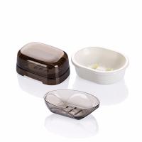 茶花（CHAHUA） 茜拉普 肥皂/香皂盒 有盖 12.1*8.4*5.1 （单位:个） 棕色