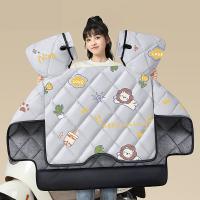 璞莉丝 PLSDFB072 冬款加绒加厚款电动车挡风被 94cm*78cm （单位：个）款式颜色随机发货