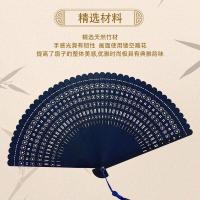 得印（befon） 1946 全竹镂空扇折扇 蓝古钱 29*17.6cm（单位：把）