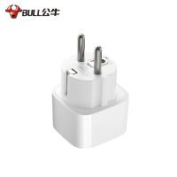 公牛（BULL） GN-901G 德标转国标转换器 转换插头 2500W 白色（单位：个）