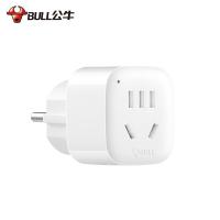 公牛（BULL） GN-901G 德标转国标转换器 转换插头 2500W 白色（单位：个）