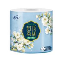清风 A20CHK 超质柔韧卫生卷纸 4层120克*12卷 蓝色（单位：提）