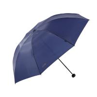 天堂伞 30723E 三折叠便携易甩干商务晴雨伞 23.5cm 8骨（单位：把）藏青 手柄颜色随机发货