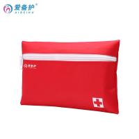 爱备护 ABH-L008A 便携急救应急包 碘伏消毒棉棒*10/包 酒精棉片*10 止血带*1 创可贴*10/包 敷贴*2 纱布叠片*2 弹力绷带*1 三角绷带*1 透气胶带*1 安全别针*10/包 敷料镊子*1 小剪刀*1 救生哨*1 急