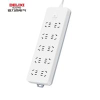 德力西电气（DELIXI ELECTRIC） 插排 10位五孔总控开关 CD98J-LK10X 3 3米 (单位:个) 白色