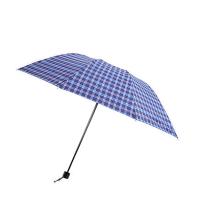 斯弥儿 SMR-JJYS005 涤丝格三折雨伞 65cm*10K 蓝白色 (单位:把)