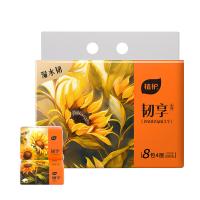 植护 韧享系列 抽纸 154*180mm 4层90抽/包 8包/提 （单位：提）三款包装随机发货