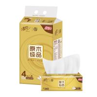 清风（Breeze） 原木金装抽纸 AR41SLX 190mm*132mm*3层*110抽*4包 (单位:提)