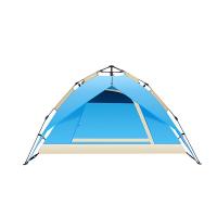 纵贯线（Seashore） ZP-111A 双人两层防雨自动帐篷 200*150*100cm (单位: 个) 8根地钉+4根防风绳+顶布