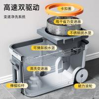 家杰优品 JJ-A65 双驱动滚轮旋转拖把 1拖把+1桶+2拖布(单位：套)